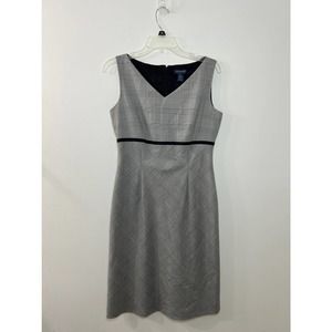Ann Taylor Women’s Sheath Dress Size 6 Grey/Black
